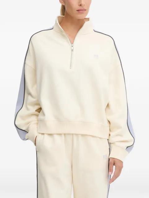 stripe-detail zip sweatshirt by P.E NATION