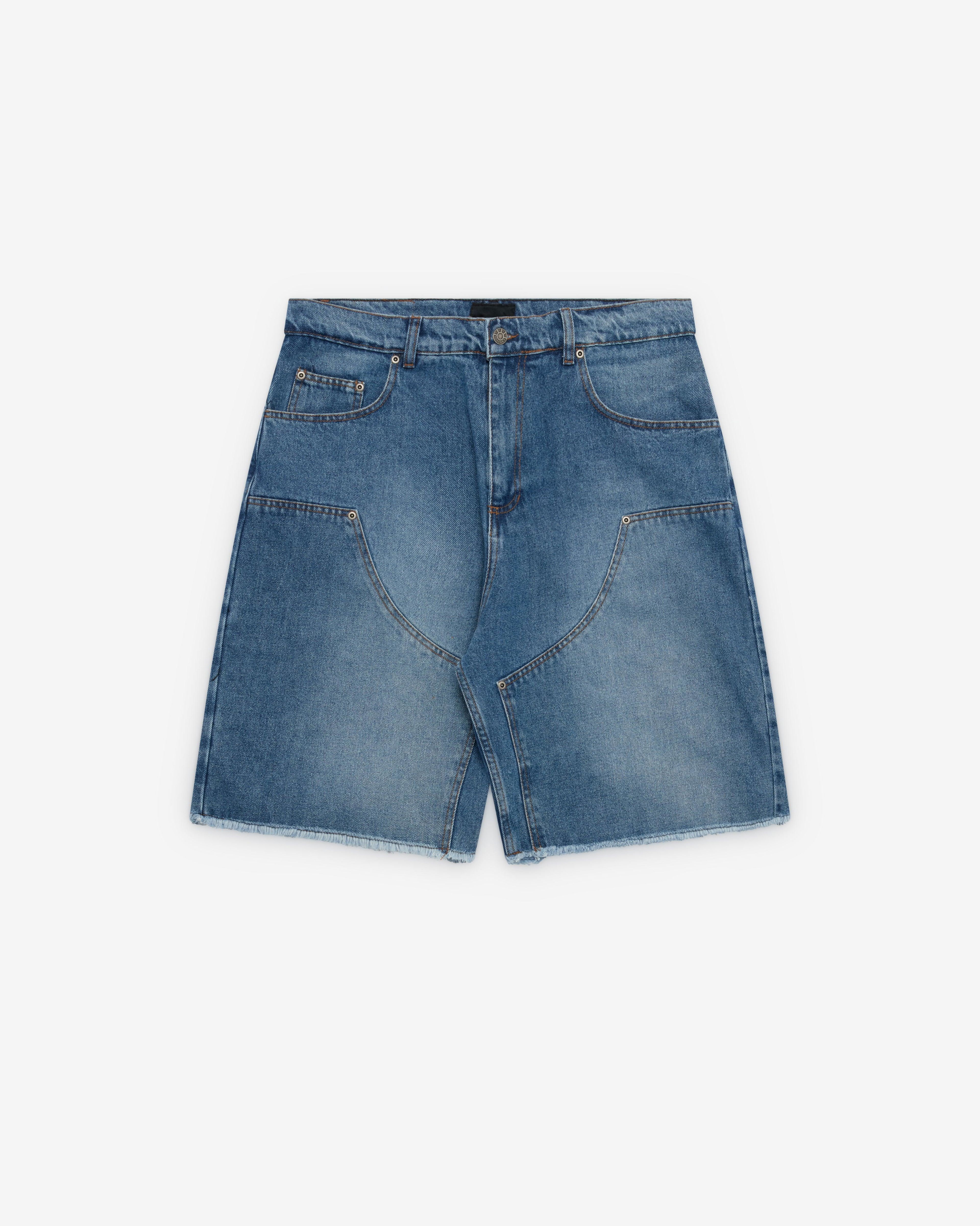 Rassvet - Men's Double Knee Baggy Shorts - (Light Blue) by PACCBET