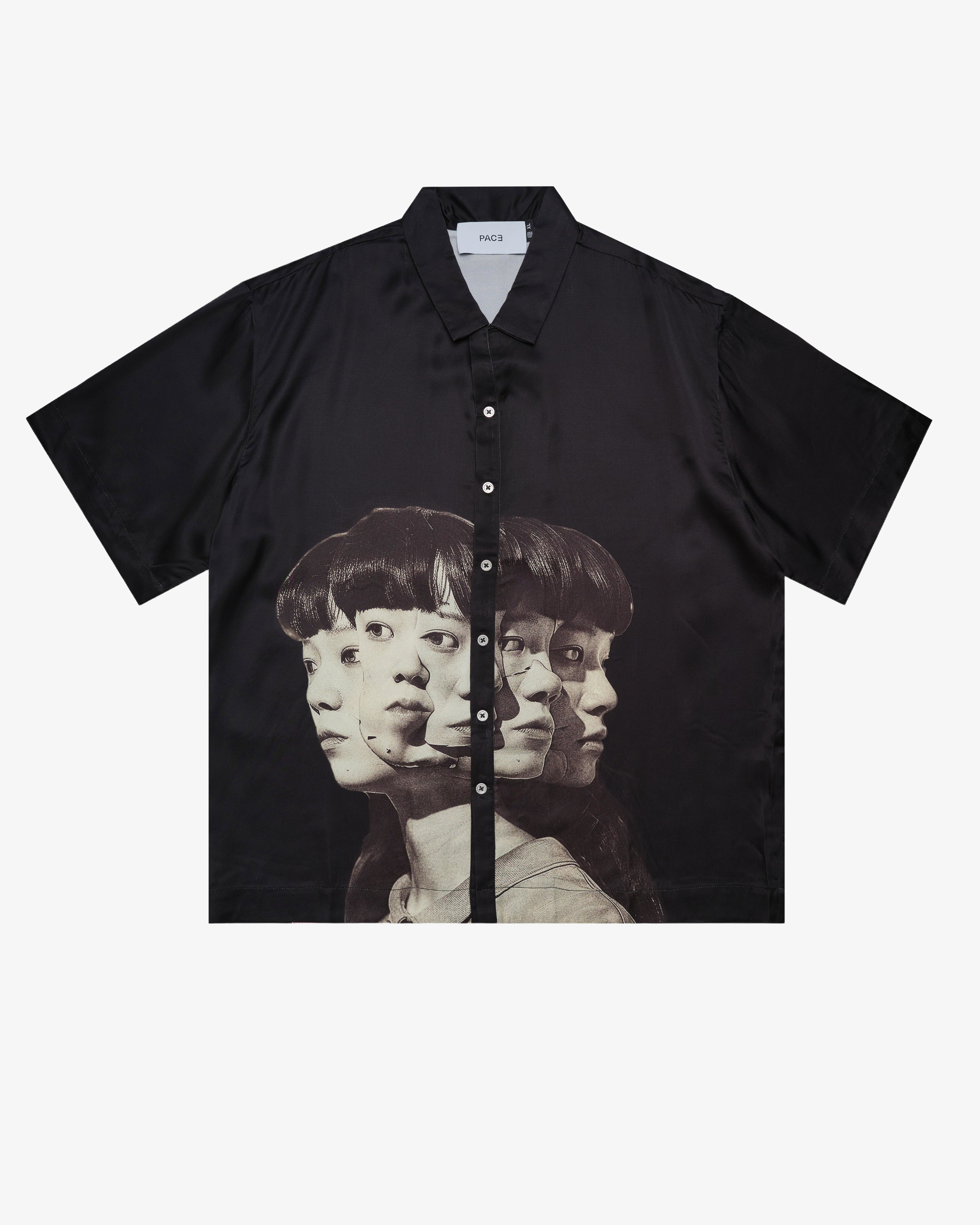 PACE - Men 's ‘’Eot’’ Cuban Collar Shirt - (Black) by PACE