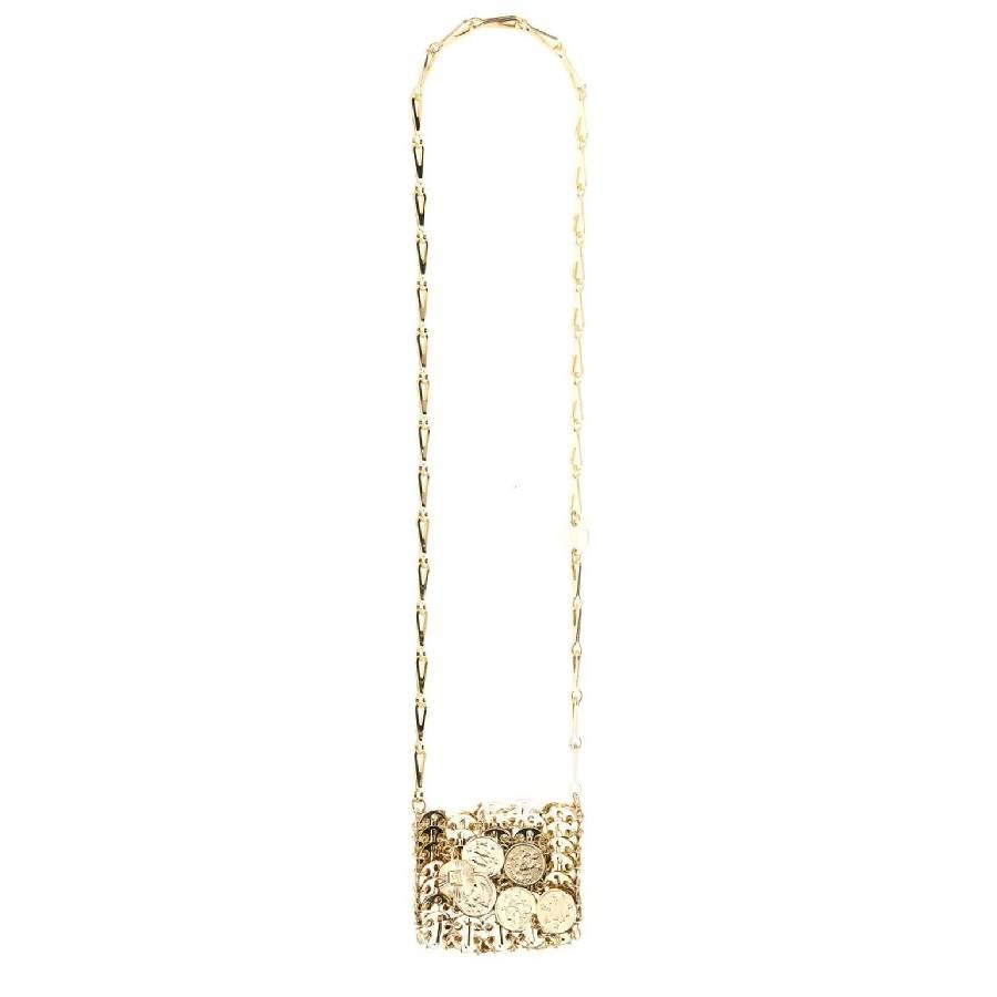Paco Rabanne Gold 1969 Medals Micro Bag by PACO RABANNE