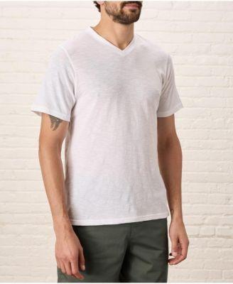 Men's Organic Cotton Featherweight Slub V-Neck Tee by PACT Men's Organic Cotton Featherweight Slub V-Neck Tee by PACT