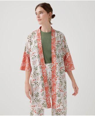 Women's Organic Cotton Staycation Short Robe by PACT Women's Organic Cotton Staycation Short Robe by PACT