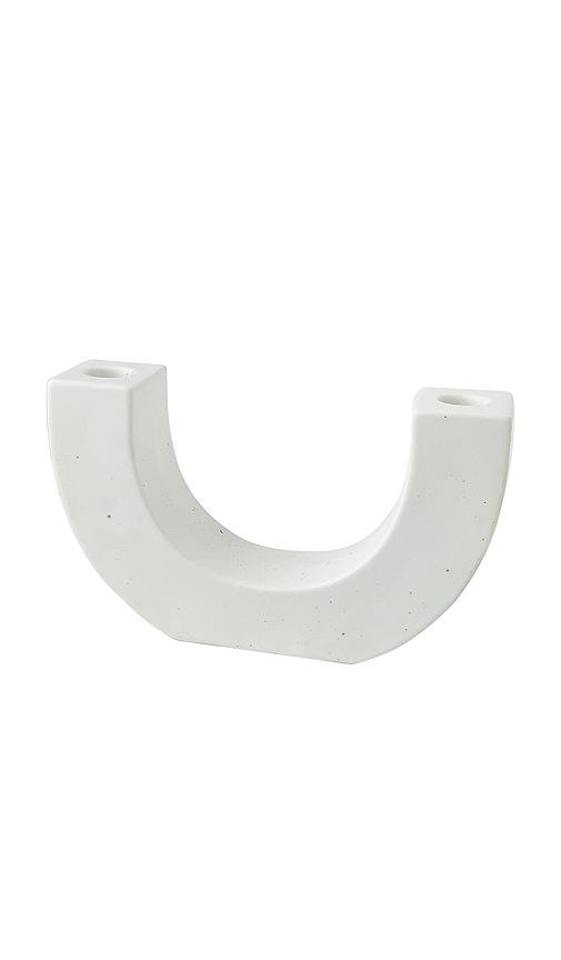 Paddywax U Taper Holder in White by PADDYWAX