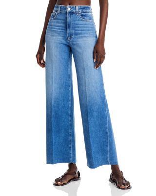 Anessa 31" High Rise Wide Leg Jeans in Flamenco Distressed by PAIGE