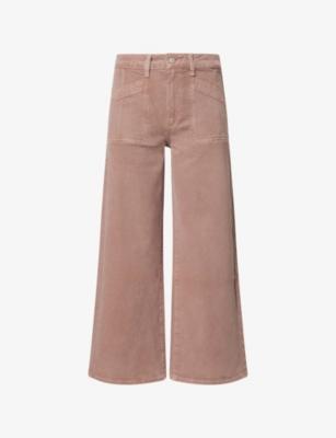 Anessa Ankle Wide-Leg High-Rise Denim Jeans by PAIGE