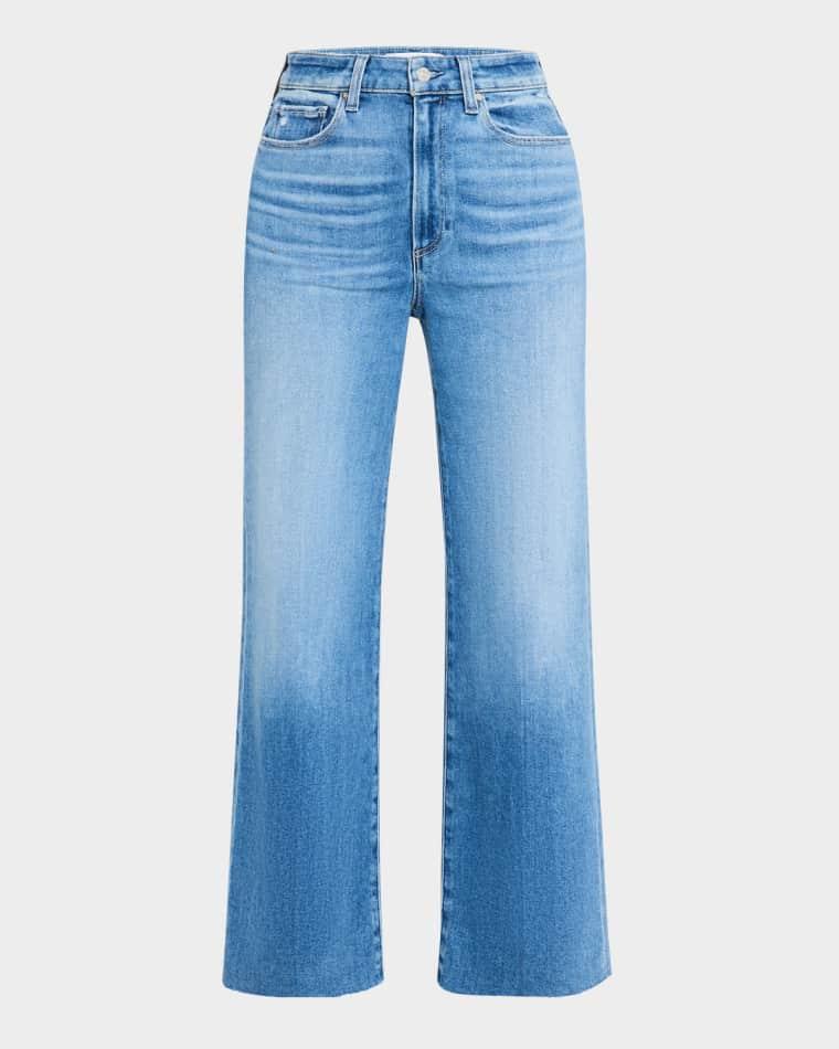Anessa Cropped Raw Hem Jeans by PAIGE