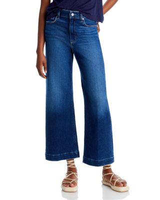 Anessa High Rise Ankle Wide Leg Jeans in Foreign Film by PAIGE