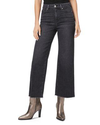 Anessa High Rise Wide Leg Ankle Jeans by PAIGE