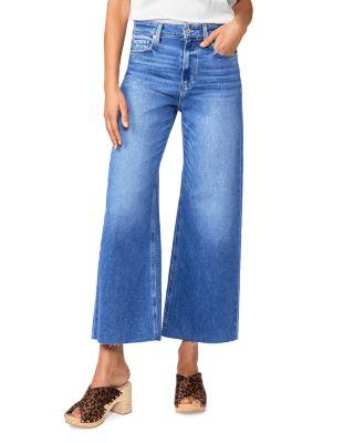 Anessa High Rise Wide Leg Ankle Jeans by PAIGE