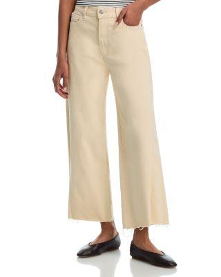 Anessa High Rise Wide Leg Jeans in Buttery Yellow by PAIGE