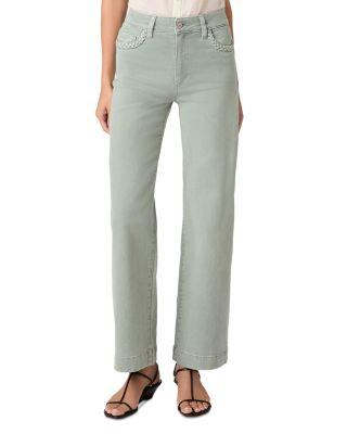 Anessa High Rise Wide Leg Jeans in Vintage Seaglass by PAIGE