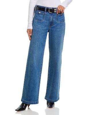 Anessa High Rise Wide Leg Jeans in Written by PAIGE
