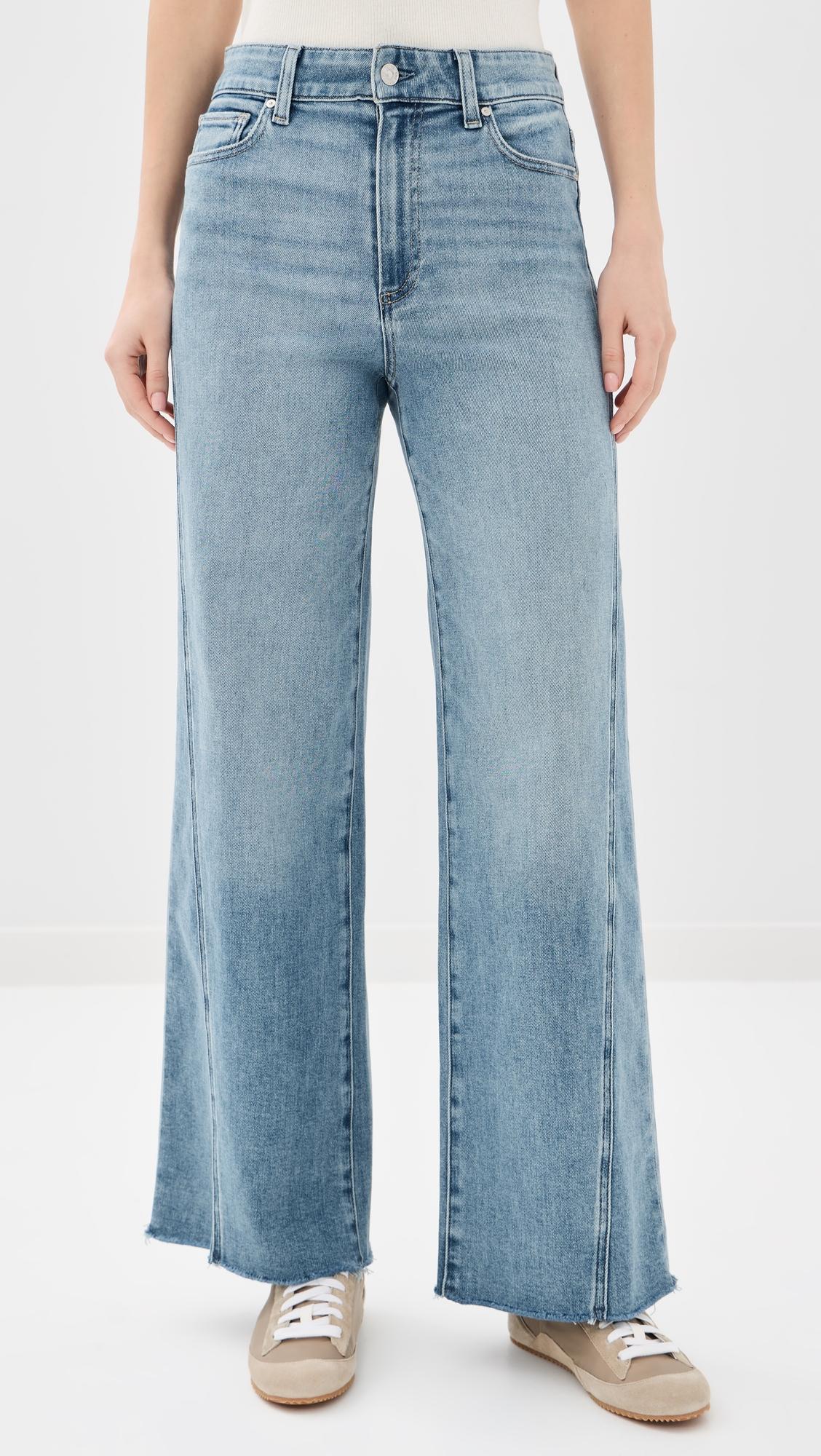Anessa Jeans with Twisted Outseam Panel and Raw Hem 31" by PAIGE
