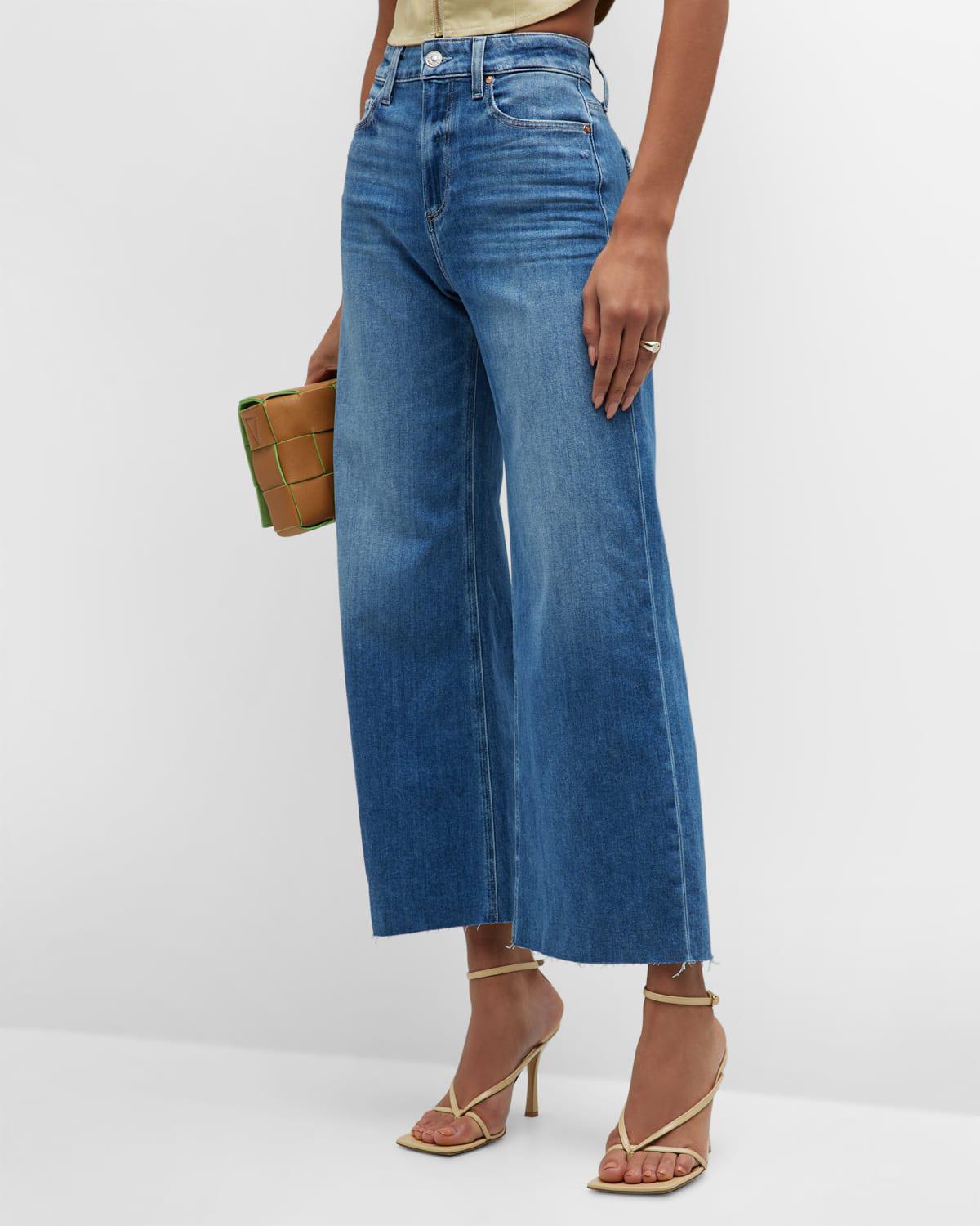 Anessa Wide-Leg Cropped Jeans by PAIGE