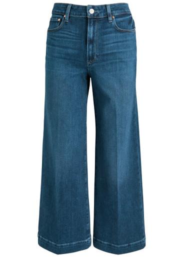 Anessa cropped wide-leg jeans by PAIGE