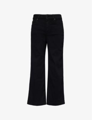 Anessa high-rise wide-leg stretch-denim jeans by PAIGE