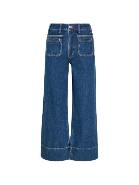 Anessa patch-pocket wide-leg jeans by PAIGE