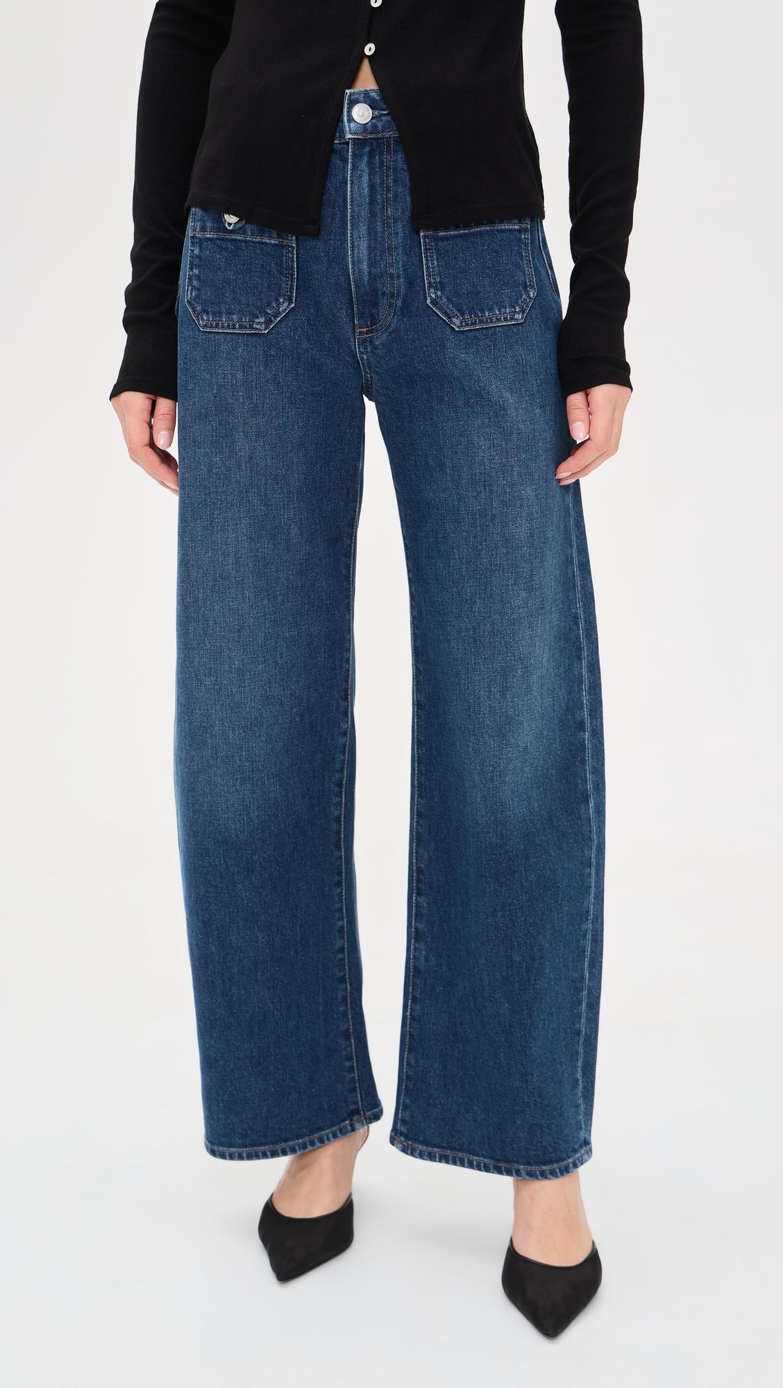 Arellia Ankle Jeans with Welt Tab Patch Pockets by PAIGE
