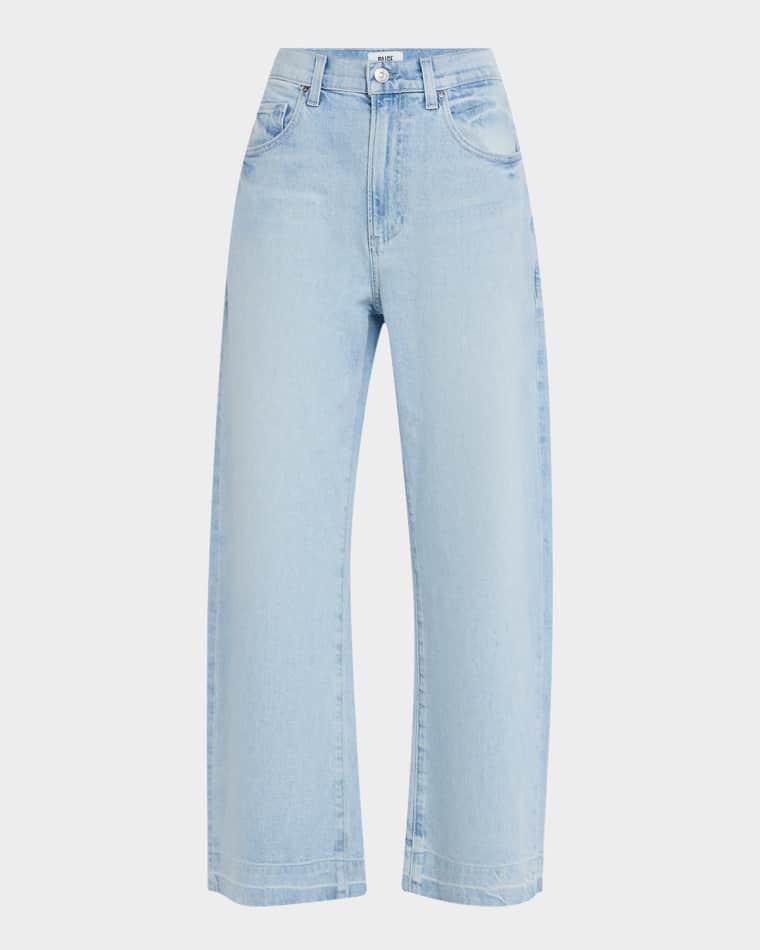 Arellia Ankle Jeans with Wide Undone Hem by PAIGE