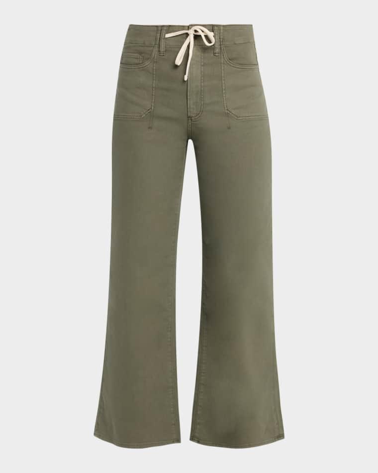 Ari Wide-Leg Drawstring Utility Jeans by PAIGE