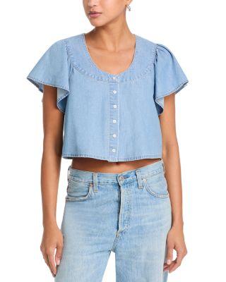Belle Cropped Blouse by PAIGE