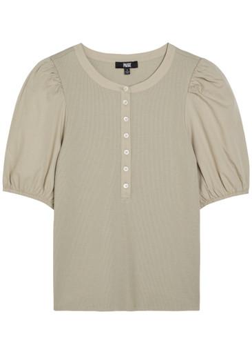 Brandy stretch-cotton top by PAIGE