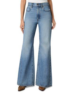Callie High Rise Relaxed Flare Leg Jeans in Elysian by PAIGE