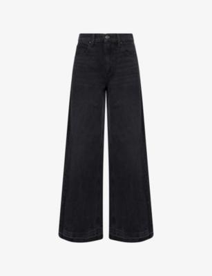 "Cameron 34"" Wide-Leg High-Rise Denim-Blend Jeans" by PAIGE