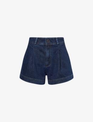 Camille High-Rise Denim Shorts by PAIGE