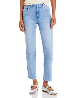 Cindy High Rise Ankle Straight Jeans by PAIGE