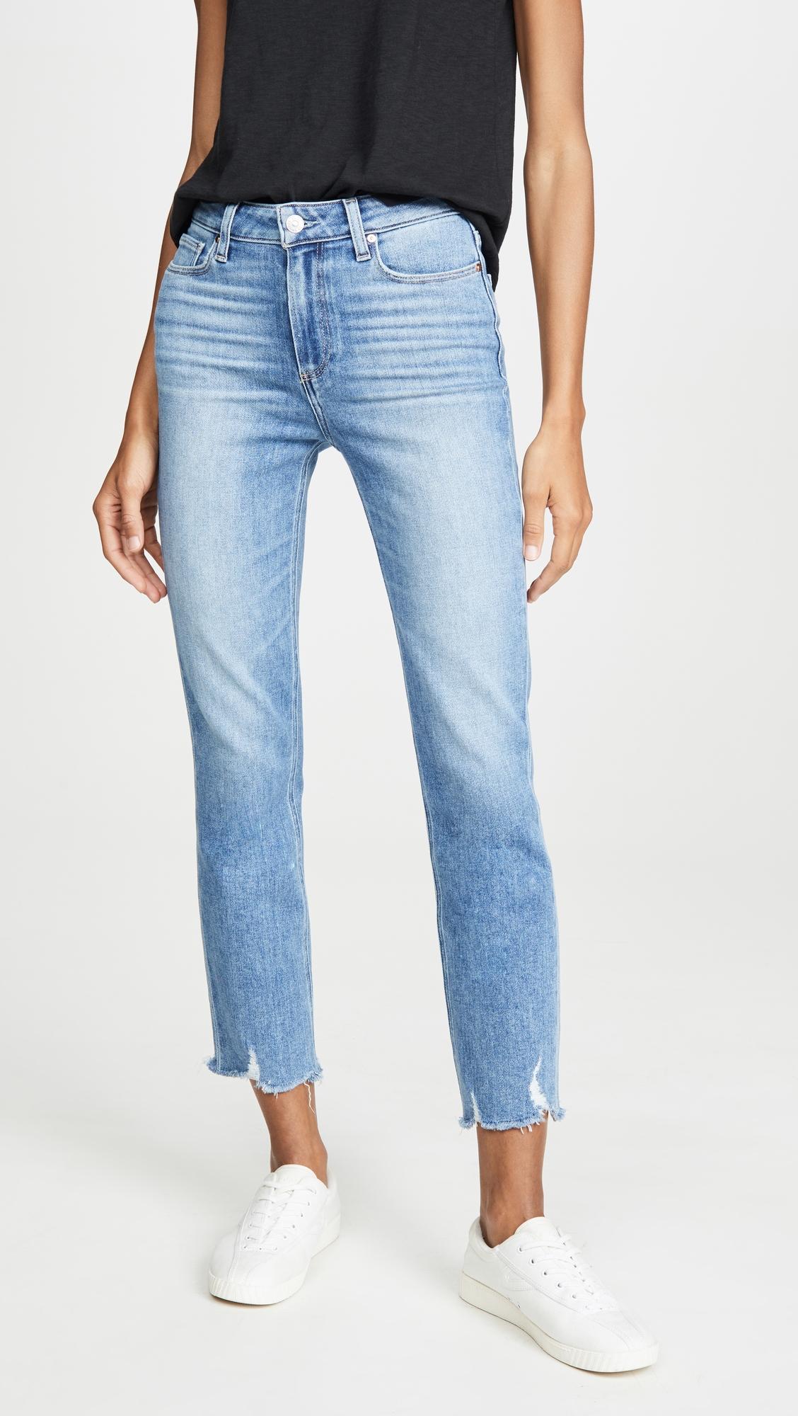 Cindy Jeans With Destroyed Hem by PAIGE