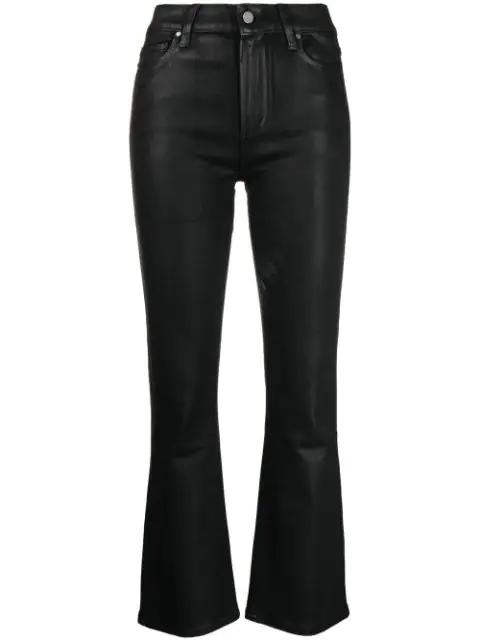 Claudine coated flared jeans by PAIGE