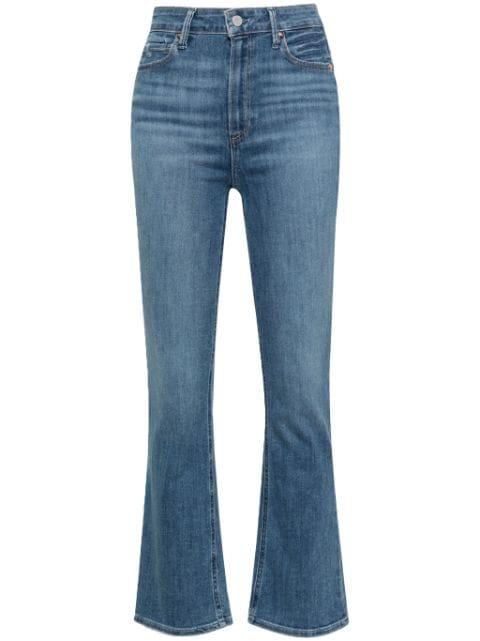 Claudine high-rise flared jeans by PAIGE