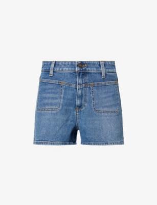 Dani Stitched-Pocket Denim Shorts by PAIGE