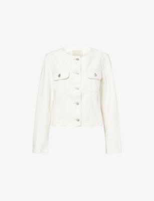Dean Collarless Denim Jacket by PAIGE