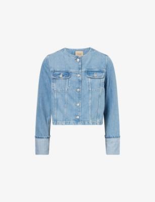 Dean Round-Neck Denim Jacket by PAIGE