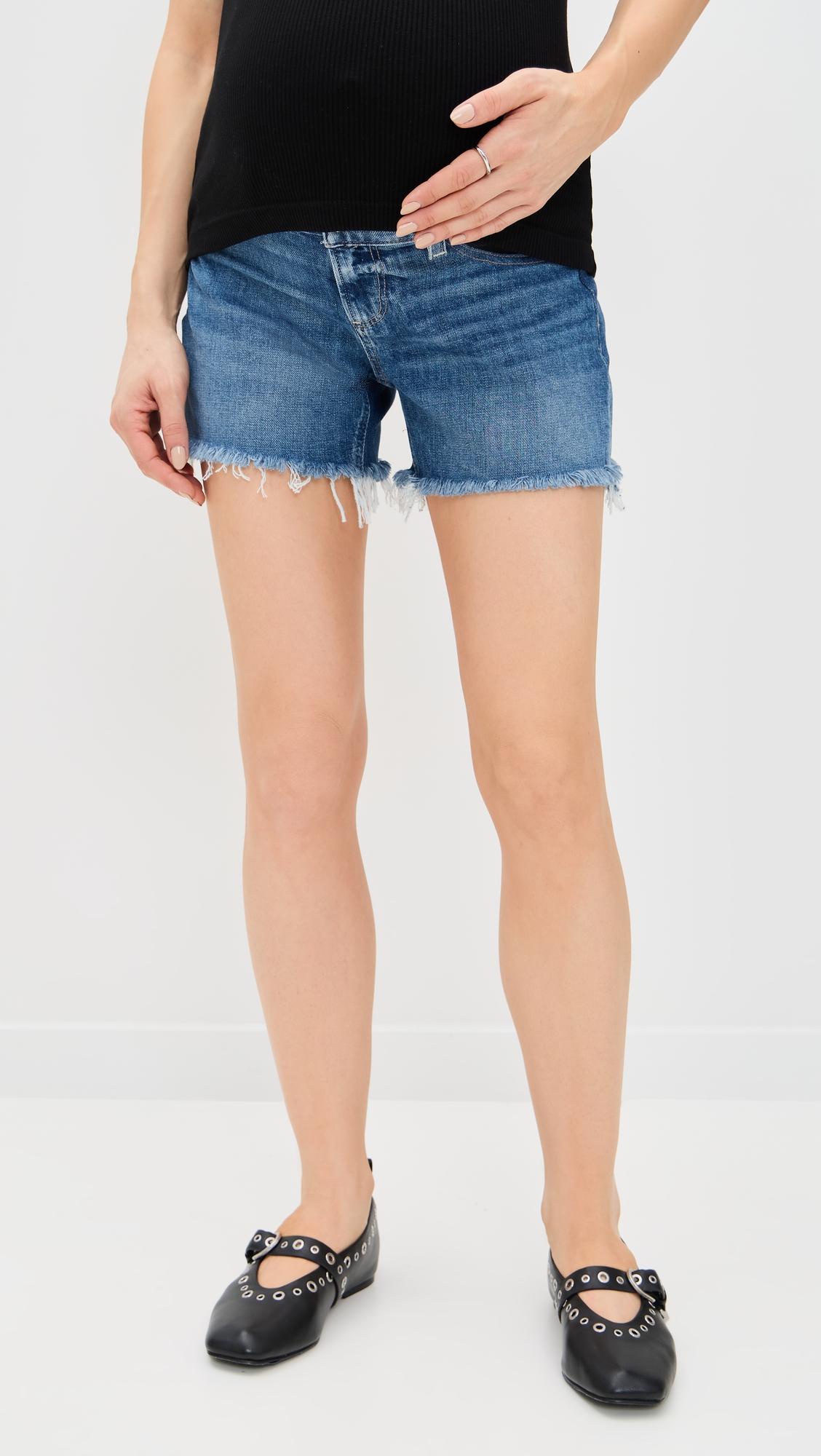 Dylan Maternity Shorts with Rugged Hem by PAIGE
