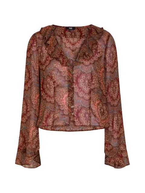 Eve paisley-print shirt by PAIGE