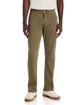Federal 32" Slim Straight Jeans in Vintage Olive by PAIGE