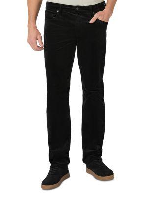 Federal Slim Straight Corduroy Jeans in Black by PAIGE Federal Slim Straight Corduroy Jeans in Black by PAIGE