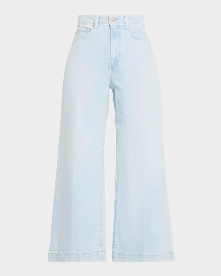 Harper High-Rise WIde-Leg Ankle Jeans by PAIGE