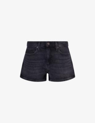 Hayley Mid-Rise Denim Mini Shorts by PAIGE