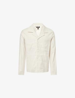 Latigo Spread-Collar Woven Jacket by PAIGE
