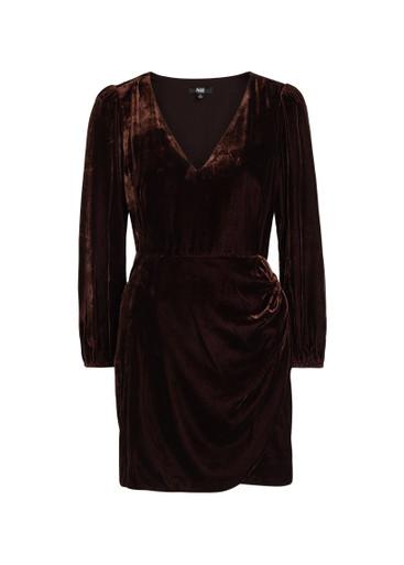 Lawry draped velour mini dress by PAIGE