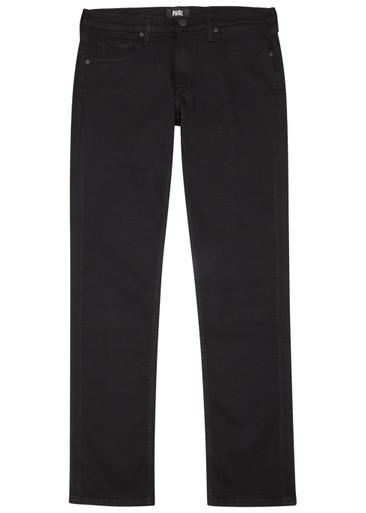Lennox black slim-leg jeans by PAIGE