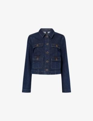 Lydia Long-Sleeve Denim Jacket by PAIGE