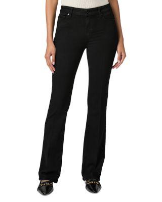 Manhattan High Rise Slim Bootcut Jeans in Black Shadow by PAIGE
