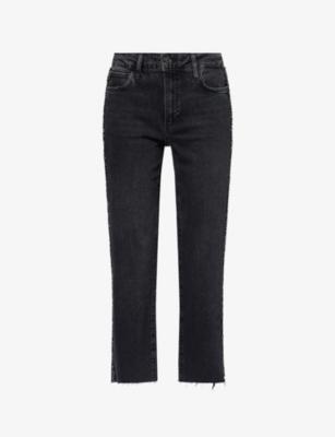 Mason Ankle Embellished Straight-Leg Denim Jeans by PAIGE