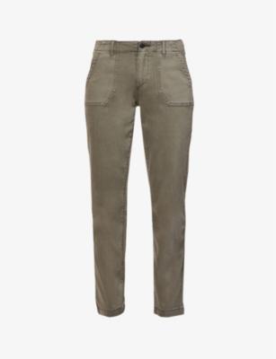 Mayslie Straight-Leg Ankle Trousers by PAIGE