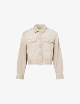 Michele Cropped Cotton Denim Jacket by PAIGE